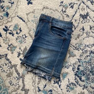 Jean mini skirt
